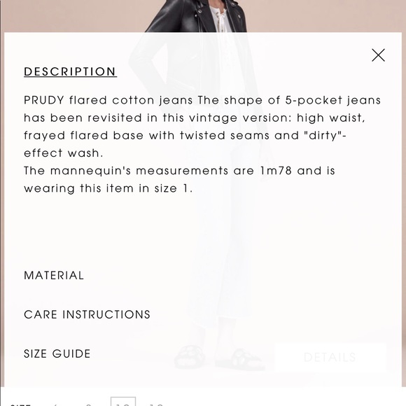 Maje flared cotton jeans - Picture 5 of 8